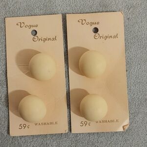 Vogue Vintage Original Cream Buttons